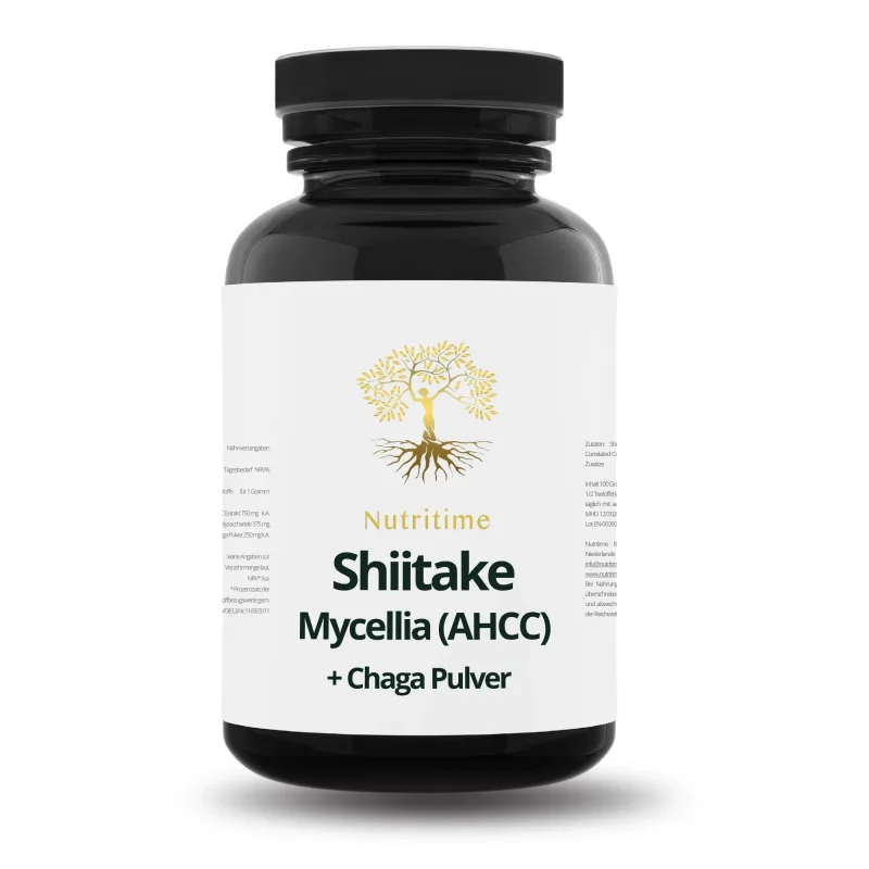 Shiitake Mycellia (AHCC) + Chaga Pulver