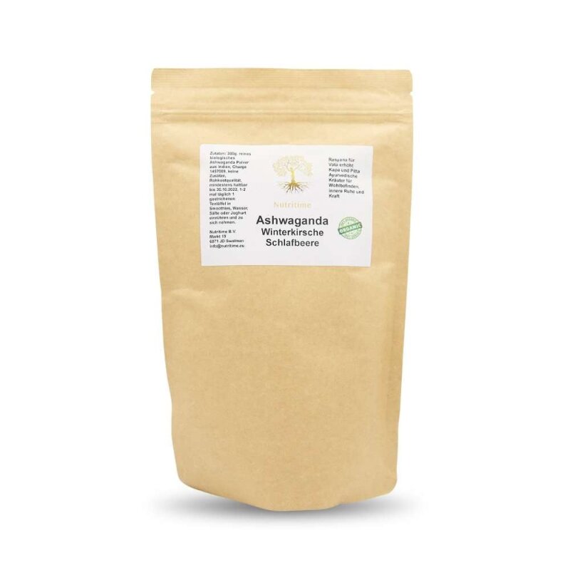 Ashwagandha Pulver Winterkirsche Schlafbeere
