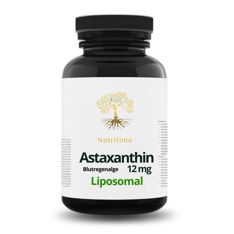Astaxanthin 12 mg - Liposomal - Die Blutregenalge